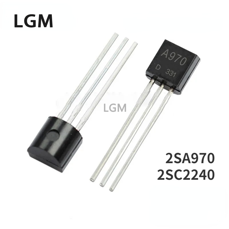100Pairs 2SA970 & 2SC2240 A970/ C2240 2SA970-GR/ 2SC2240-GR - Foto 3