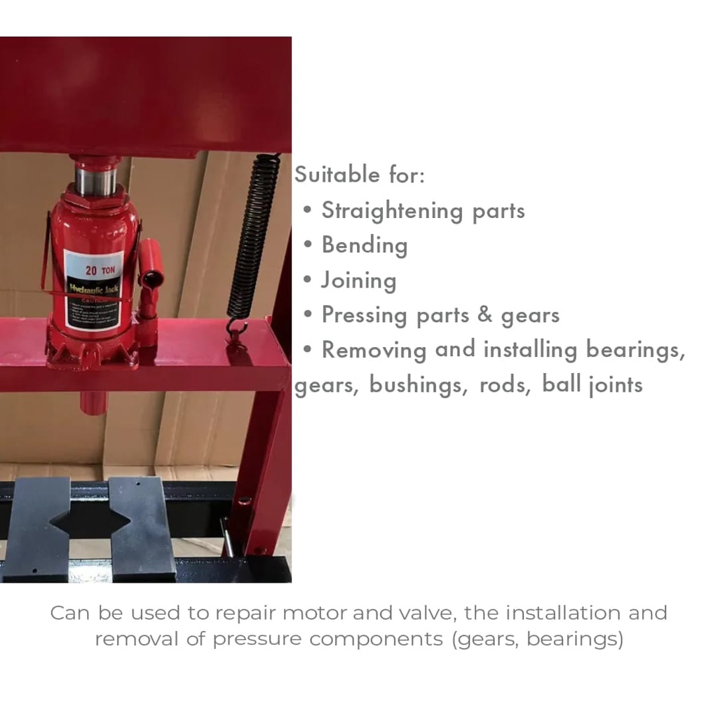 20Ton Heavy Duty Hydraulic Shop Press Machine Car Repair Bearing ...