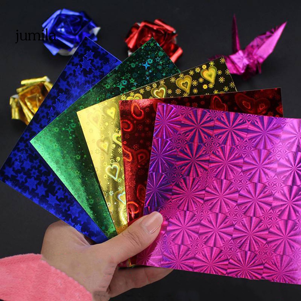 [JU] Safe to Use Origami Paper Diy Origami Paper 50pcs Colorful Square