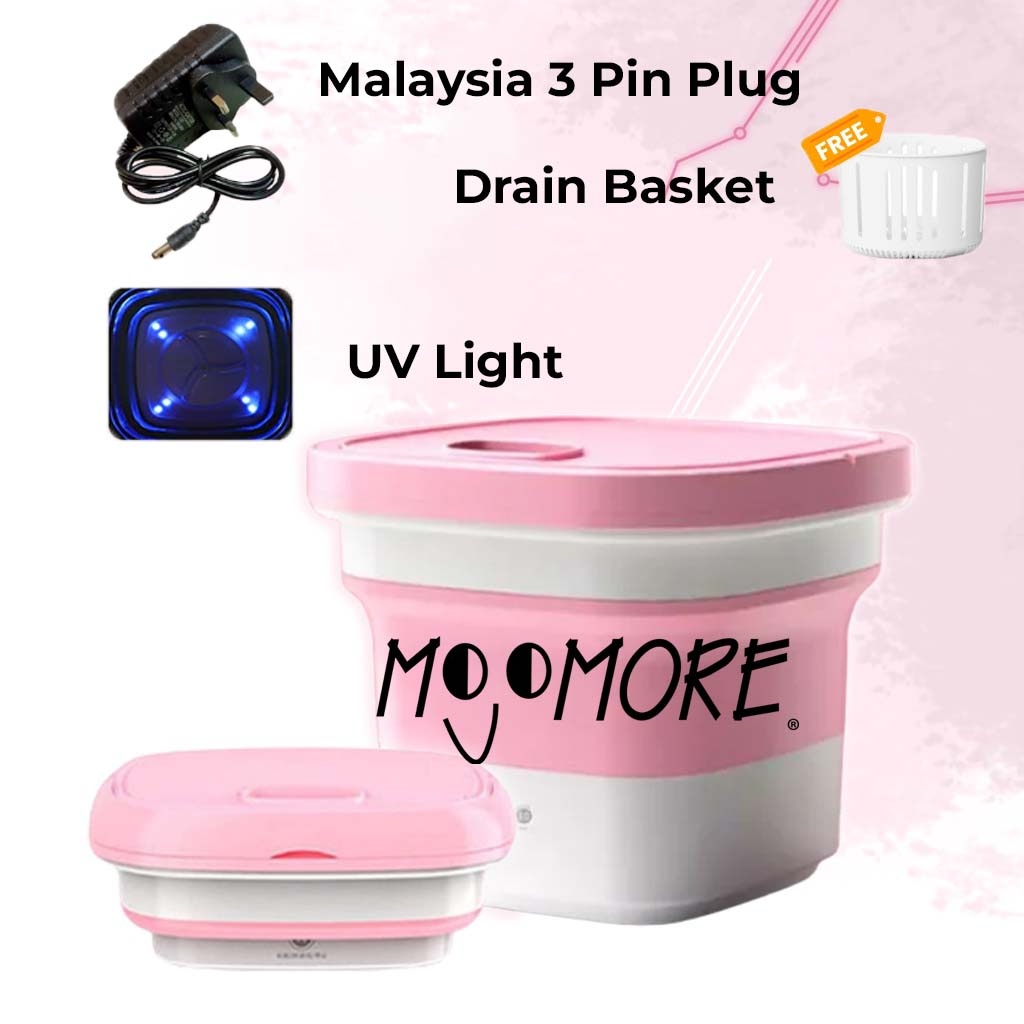 Mini Washing Machine UV Light 2023 [Mesin Basuh Mini, Portable, Foldable, Small Washing Machine