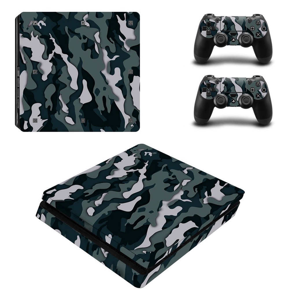 Sticker Skin Set For PS4 Slim Skin Cover Protector Vinyl Sticker For ...