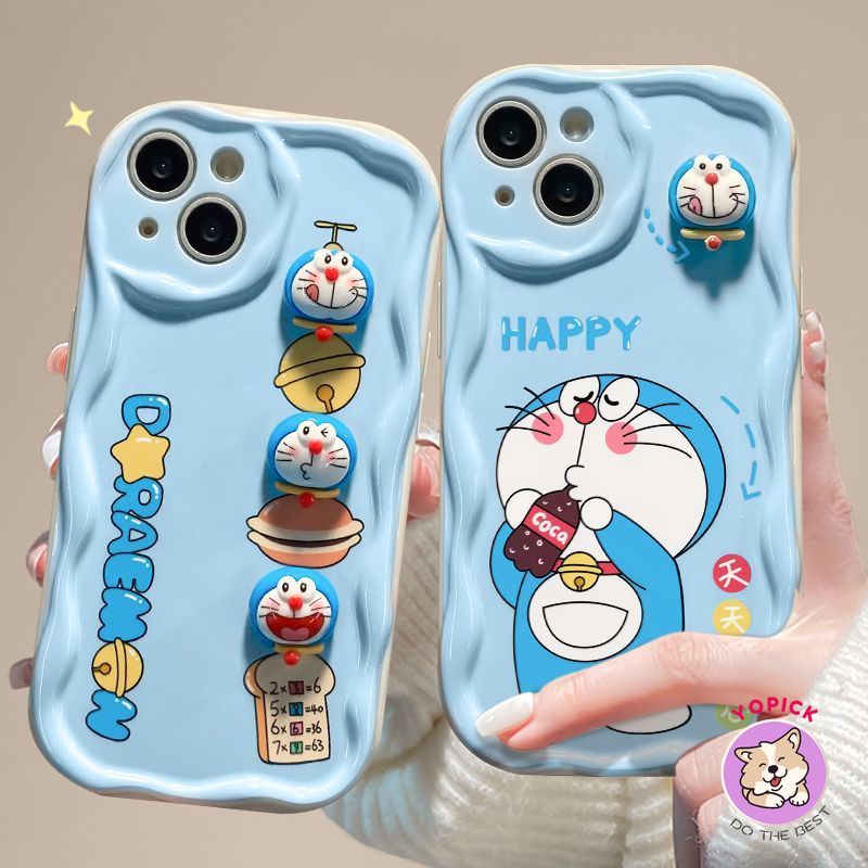 Apple 15 14 Doraemon Phone Case iphone13 Phone Case 12pro Cream