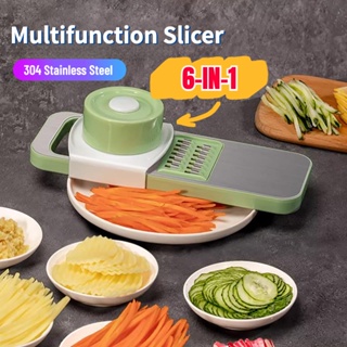Multifunctional Salad Fruit Vegetable Slicer Cutter-Carrot Potato Chopper  Cutting-Stainless Steel Blade