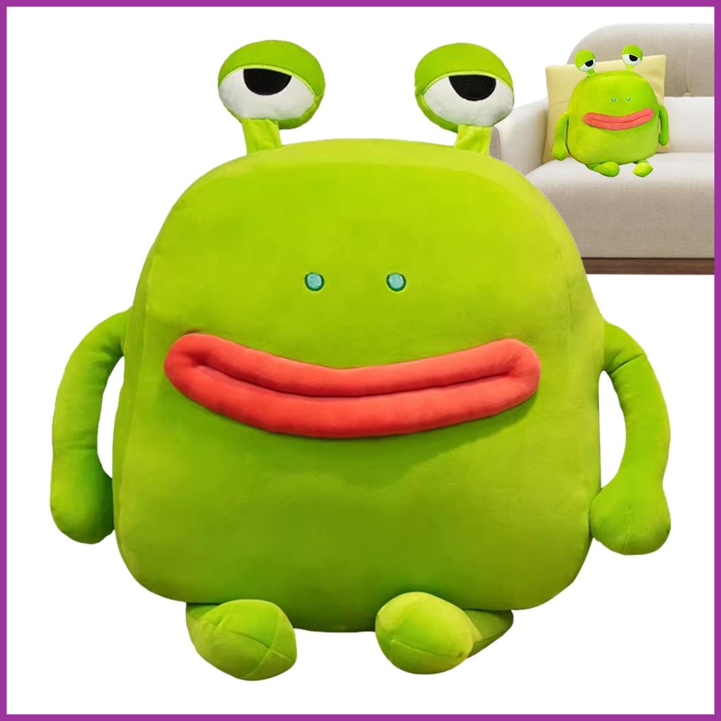 Funny Frog Plush Adorable Plush Frog With Wide Sausage Mouth Ugly Frog ...