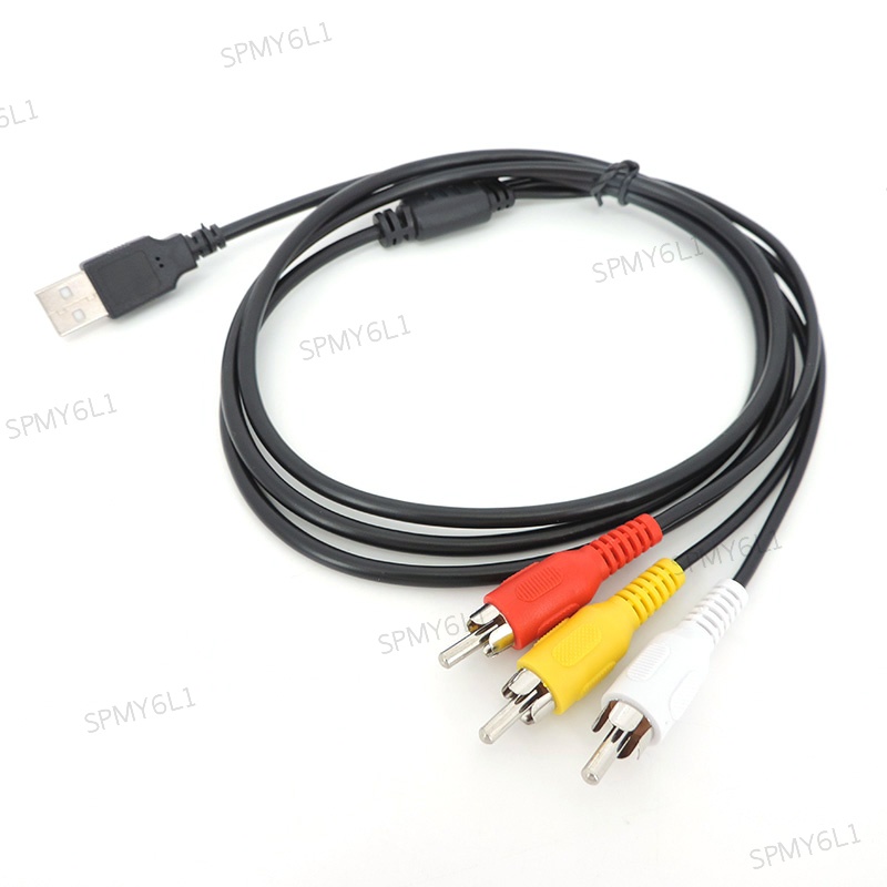 1.5M USB 2.0 To 3RCA Cable USB Male To 3 RCA Male connector Coverter ...