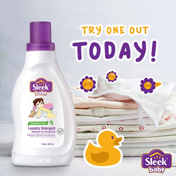 SLEEK BABY LAUNDRY DETERGENT 500ML Shopee Malaysia