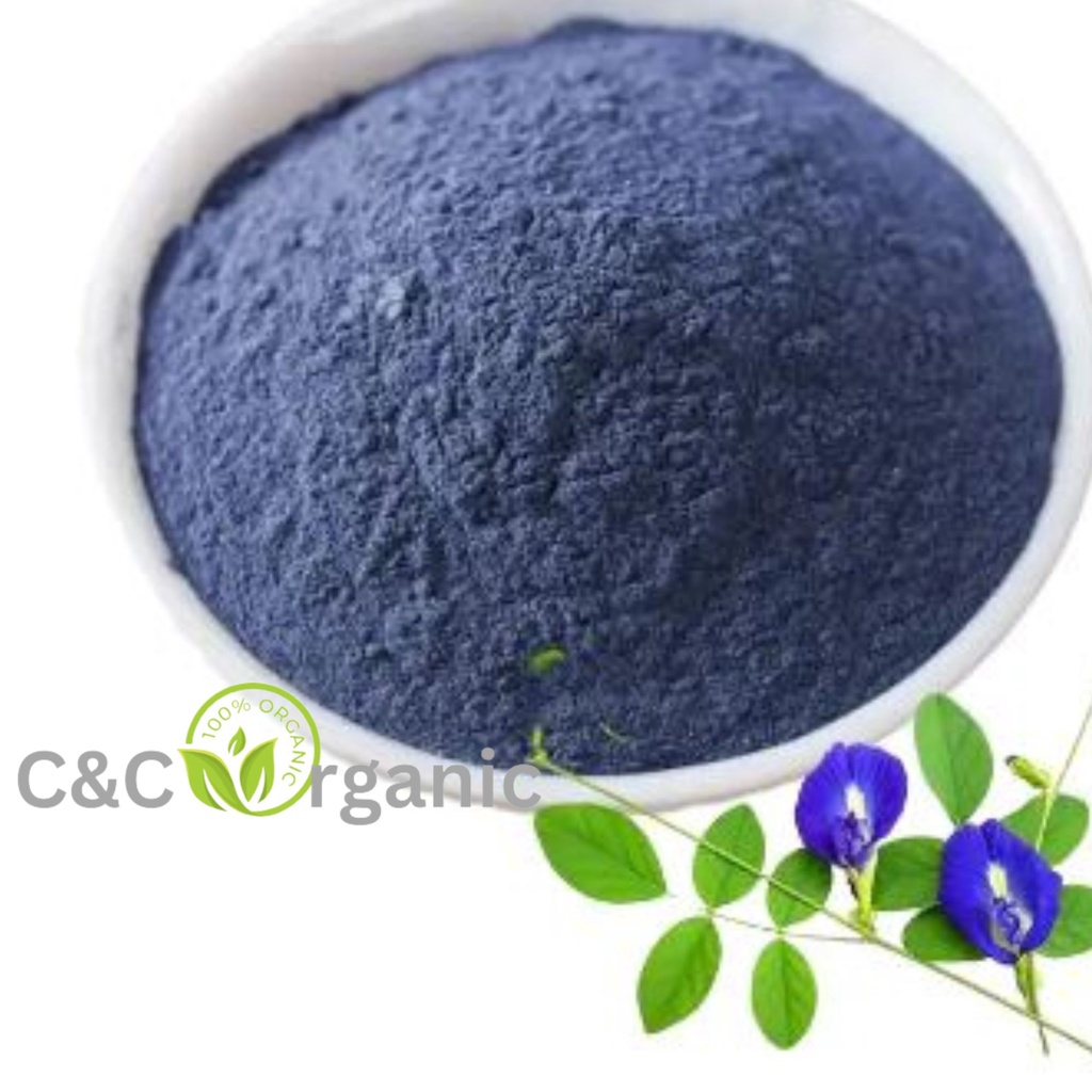 Blue pea flower powder 200g 1000g 蝶豆花粉 蓝花粉 serbuk bunga telang