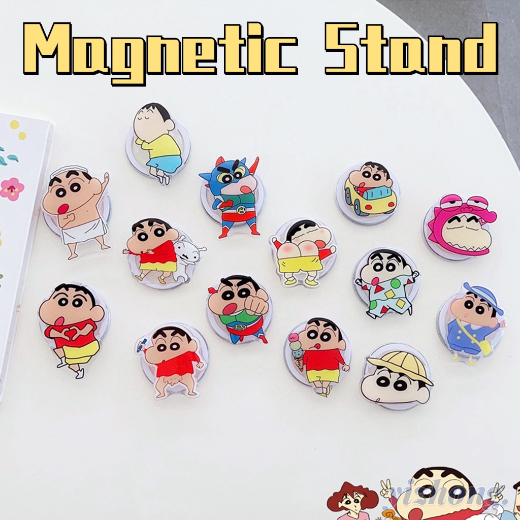 Phone Holder Kickstand Creative Magnetic Attraction Stand Cute Cartoon ...