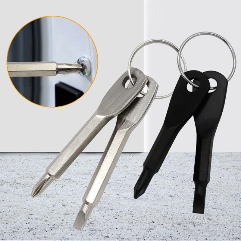 HL Keychain Screwdriver Tool Men Gifts 2 in 1 Screwdriver Bit with ...