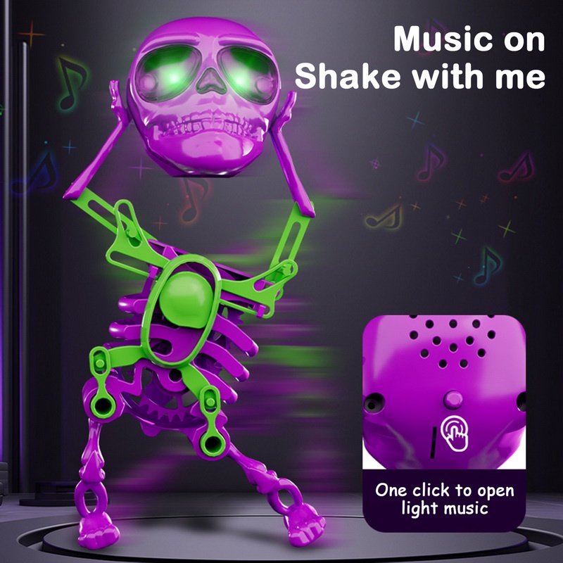 Skeleton Dancing Skeleton Man 3D Printed Dancing Skeleton Skull Shaking