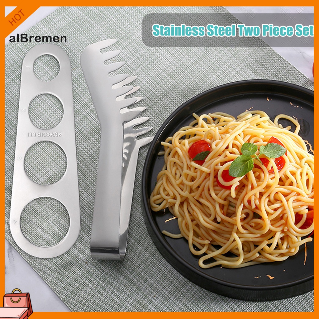 (New) 2Pcs/Set Spaghetti Tong Reusable Multi Functional Solid Spaghetti