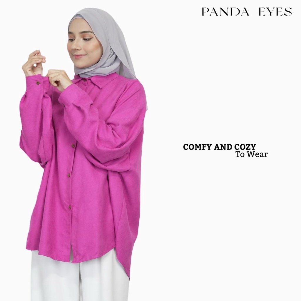 PANDAEYES KEMEJA CORDUROY POCKET BUTTON (CLO-CNCX7101BL) | Shopee Malaysia