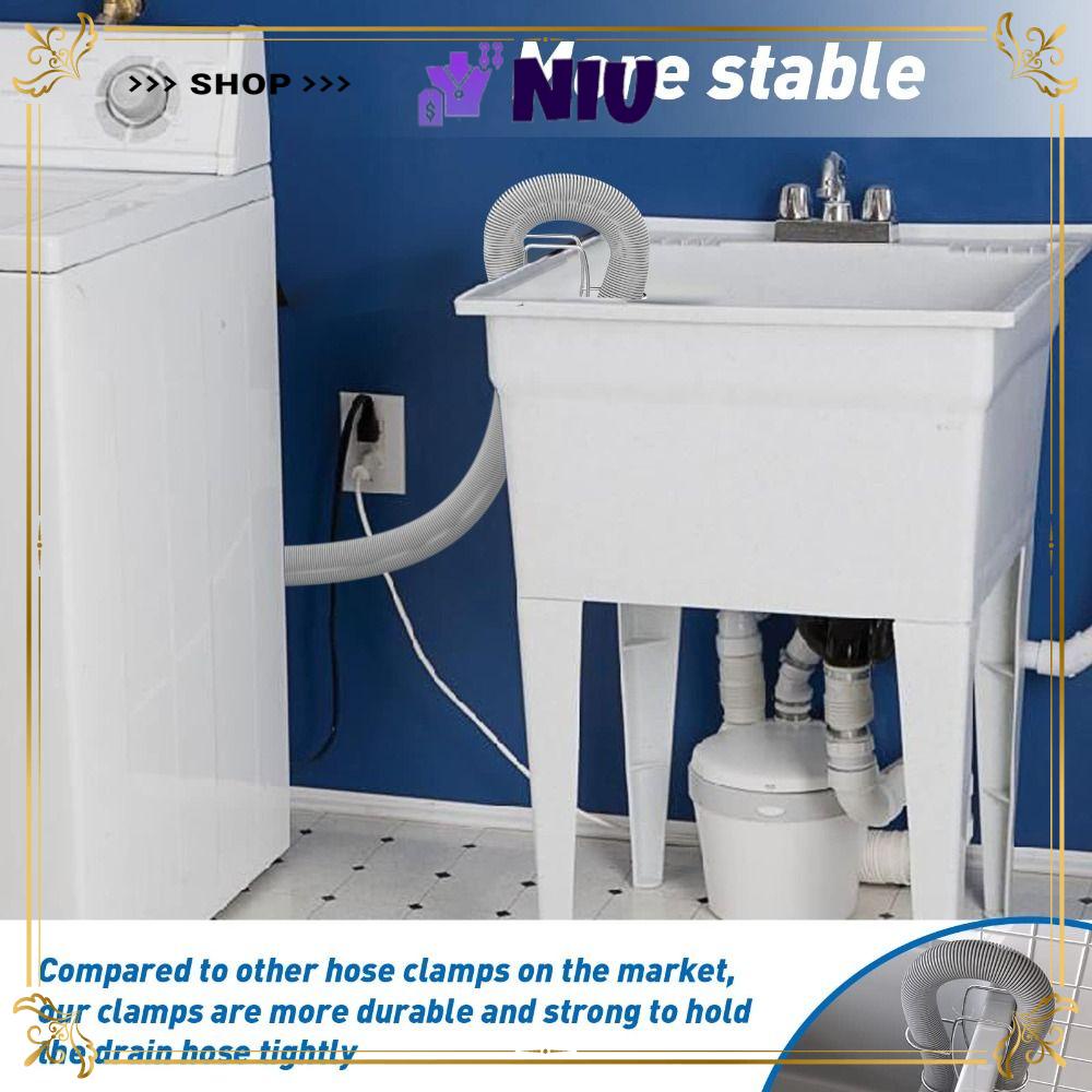 NIU WashingDrain Holder, 304 Stainless Steel Drainage Area Drain Hose