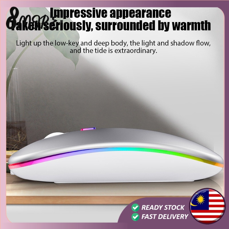 READY STOCK Wireless Mouse Bluetooth 2.4Ghz Receiver Optical Adjustable ...
