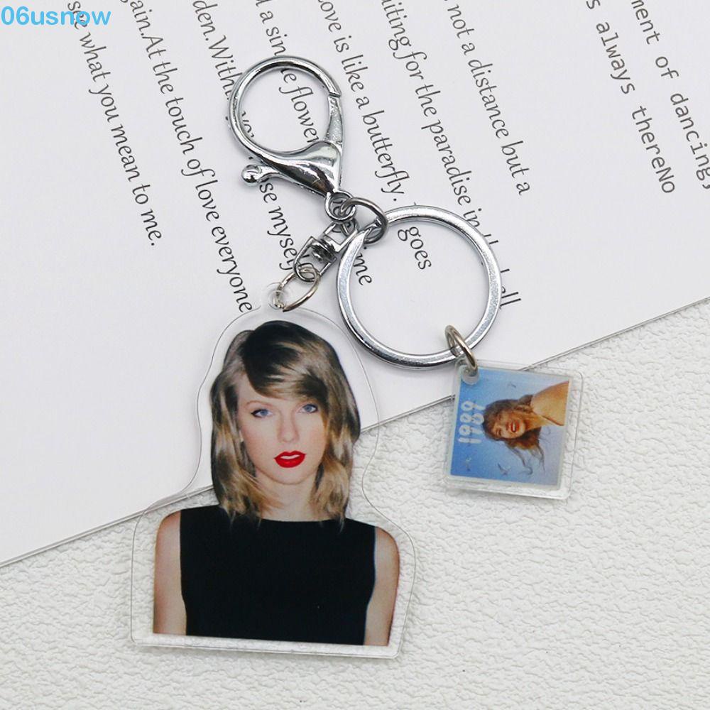 USNOW Singer Taylor Swift Keychain, Creative Mini Taylor Swift CD 1989 ...