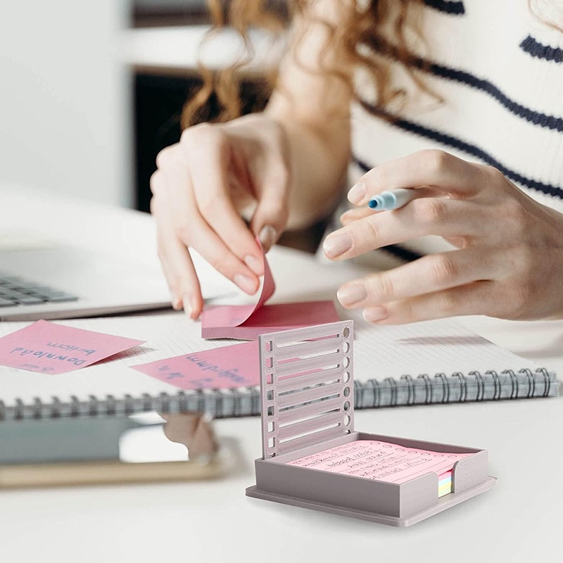 [guyumao] Sticky Note Dispenser Sticky Note Holder With Stencil Sticky ...
