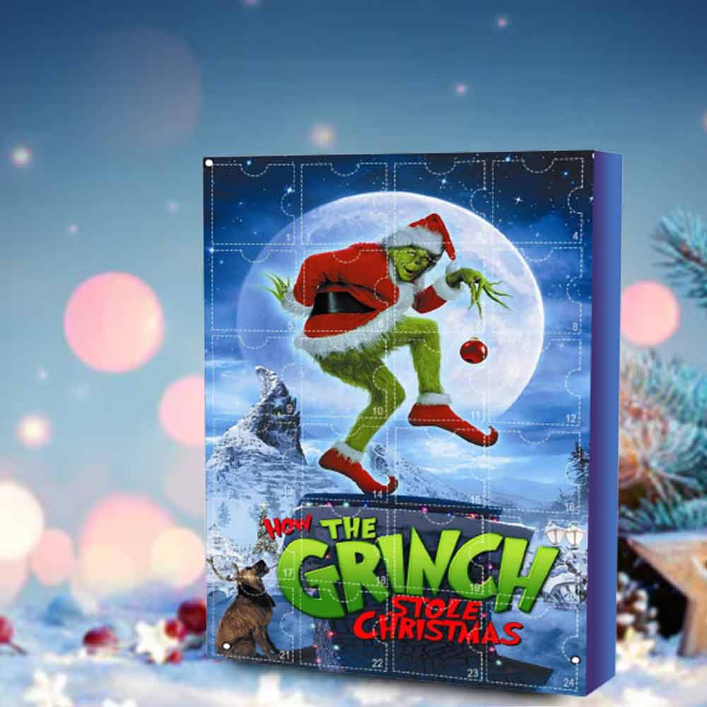 1 2023 Christmas Grinch Monster 24 Days Countdown Advent Calendar Nice T Shopee Malaysia 0166