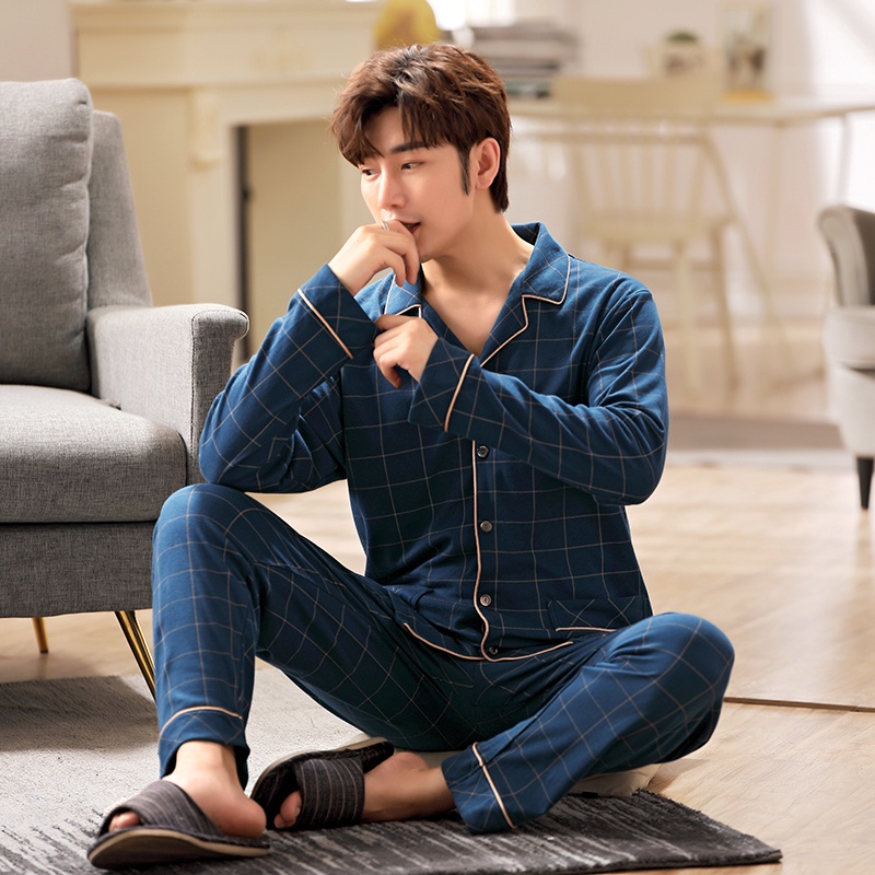 Plus size Pyjamas Men Long sleeve Pajamas Set Autumn Winter Japanese Loose Oversized Sleepwear Man Loungewear 3XL 6XL Shopee Malaysia