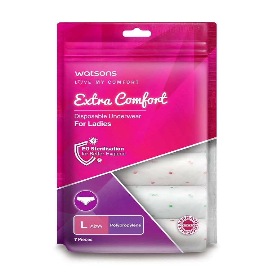 WATSONS extra comfort disposable underwear pp ladies L | Shopee Malaysia
