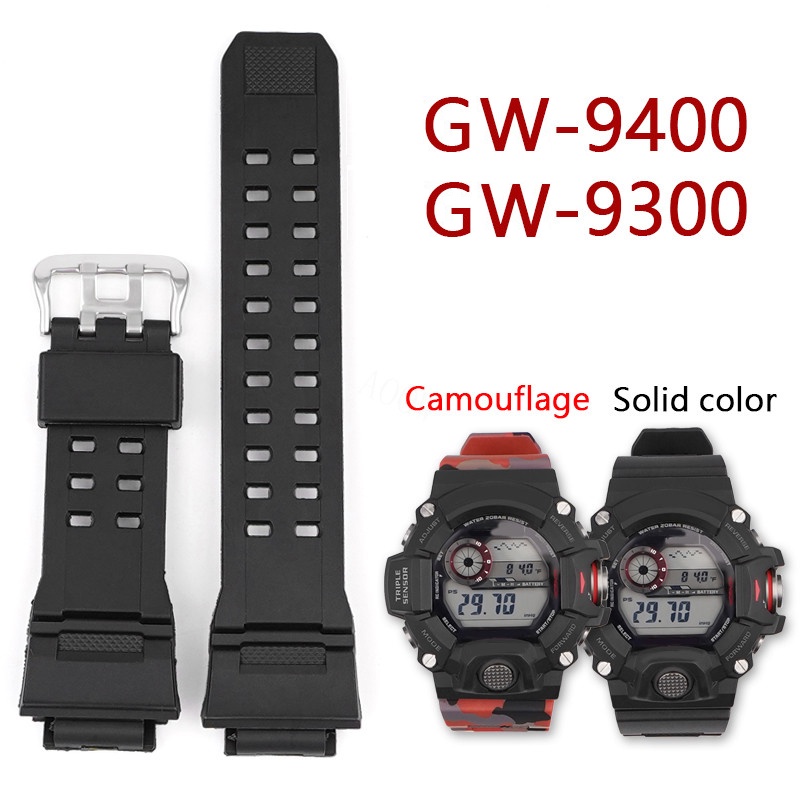 Strap for Casio G-SHOCK RANGEMAN GW-9400 9300 Camouflage Resin Rubber ...