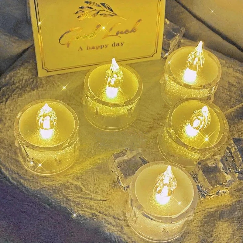 Electronic Flameless LED Candles Light Party Wedding Decor / Luminous
