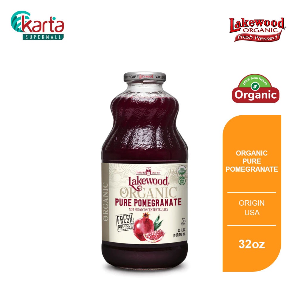 Lakewood Organic Pure Pomegranate Juice 32oz (1L) Shopee Malaysia