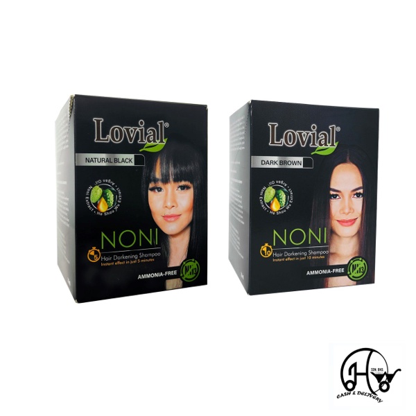 Lovial Noni Hair Color Darkening Shampoo Natural Black / Dark Brown