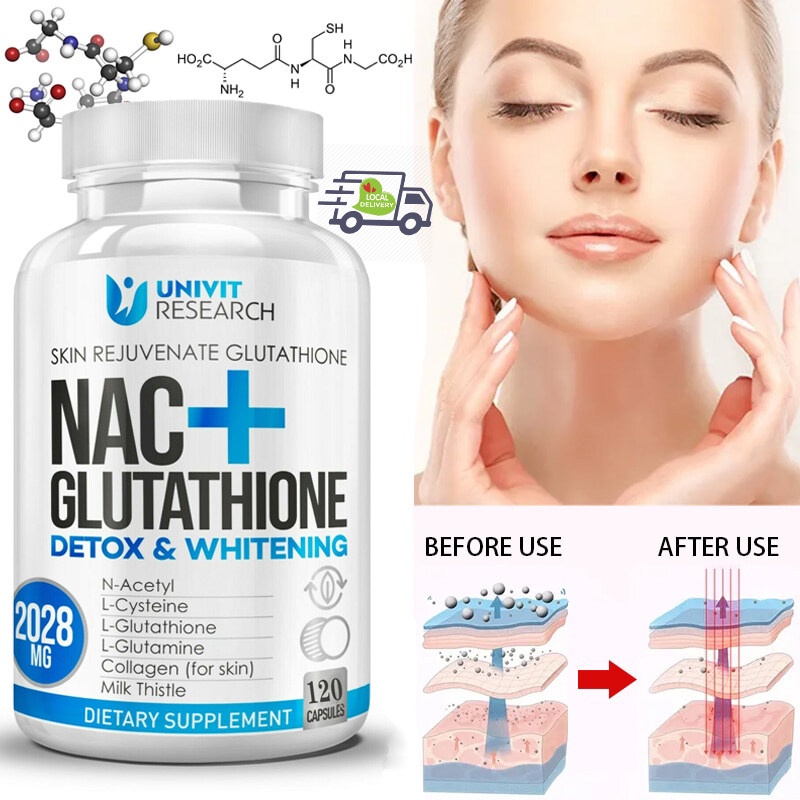 Nac Glutathione Skin Whitening And Bleaching Anti Aging Acne Scars And Dark Spots Remover 0211