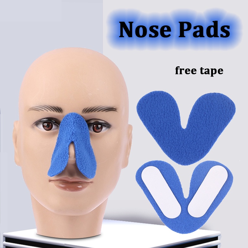 Can Be Trimmed to Fit Most Masks CPAP Nose Pads Comfort Nose Pad for Avoiding Air Leaks, Red