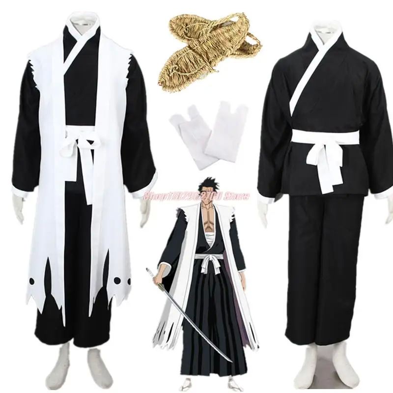 Anime Bleach 11th Division Captain Zaraki Kenpachi Cosplay Costume ...