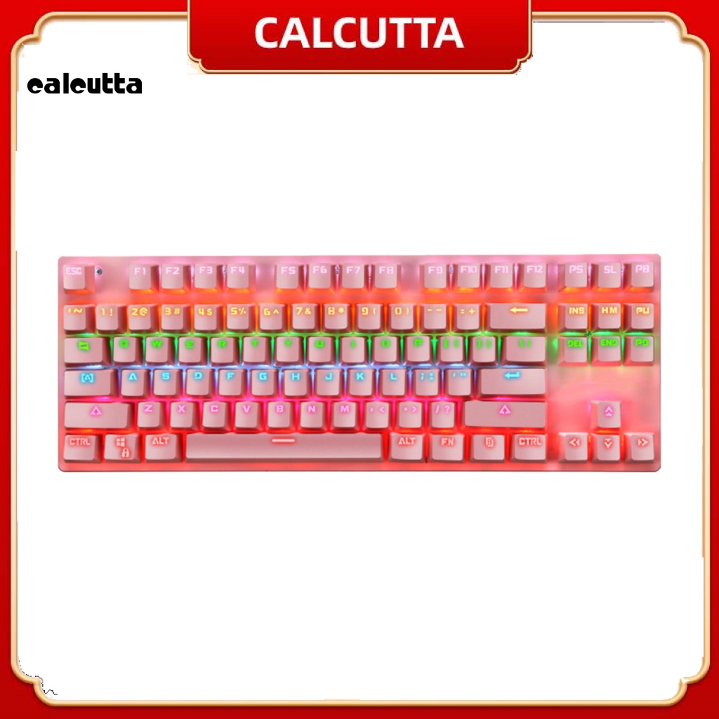 [calcutta] K550 87 Keys USB Wired RGB Backlight Blue Switch Gaming