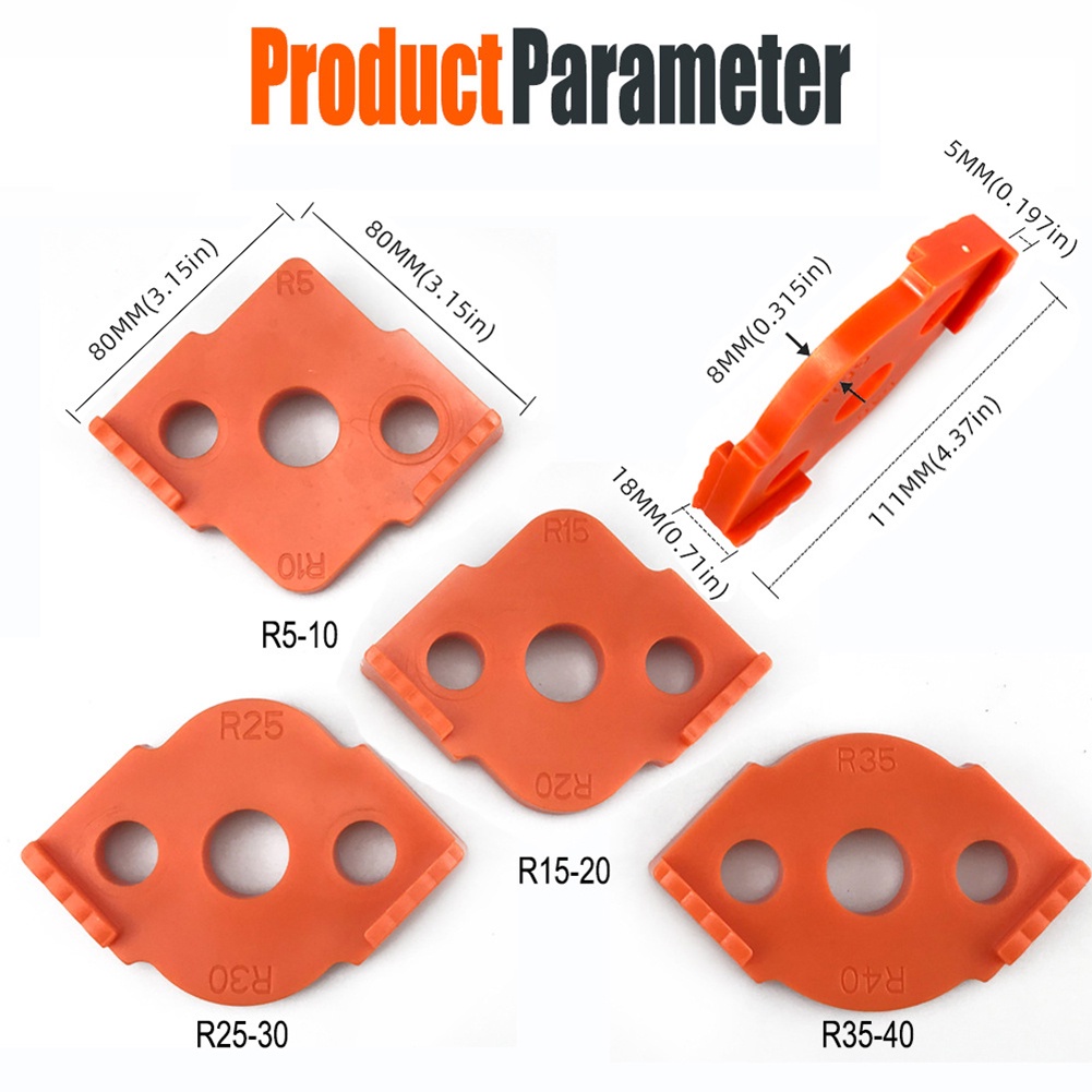 Piece Woodworking Trimming Radius Fixture Router Template Corner ...