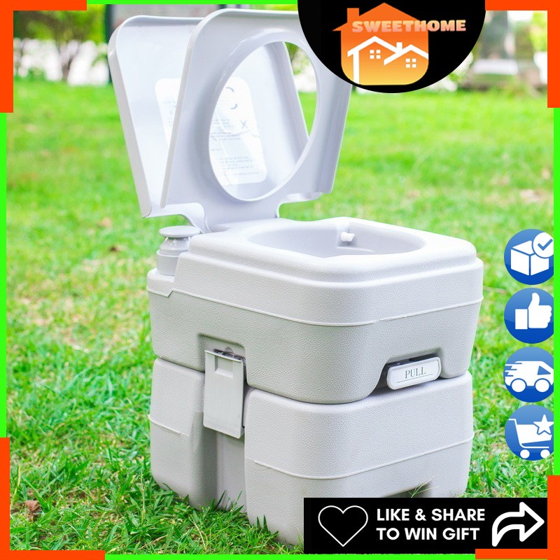 EcoSport 10L 20L Outdoor Portable TOILET Caravan Toilet Bowl Travel