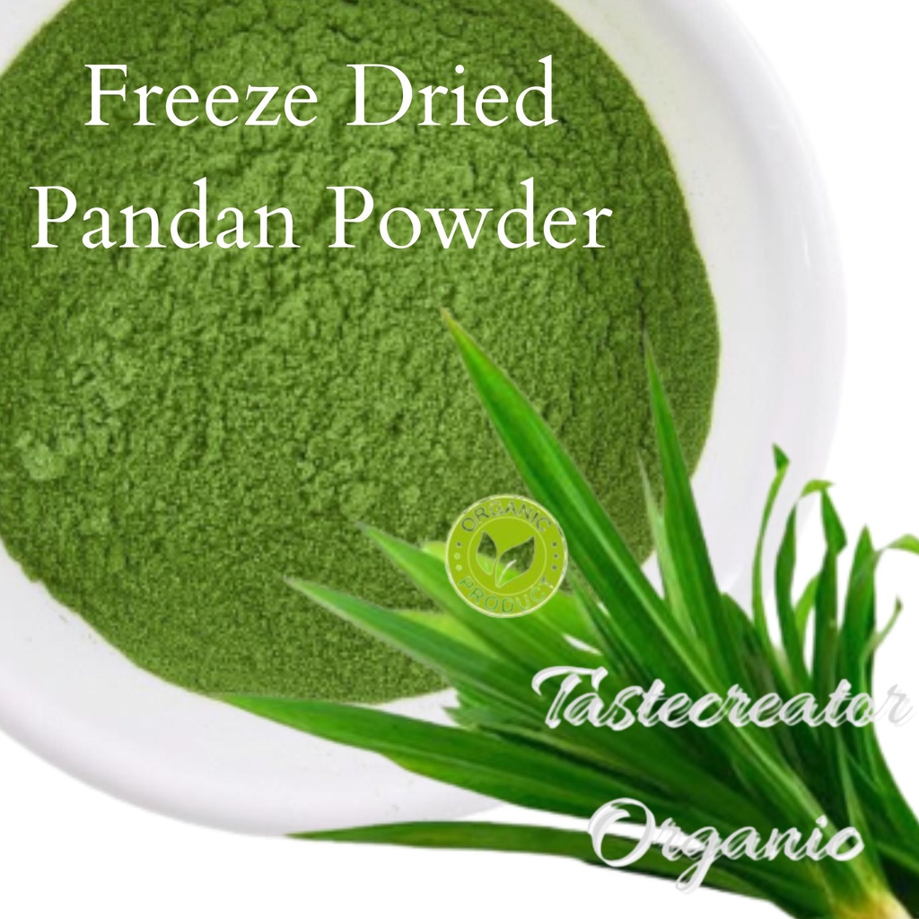 Freeze Dried Pandan Powder 100g Pure 冻干 班兰叶粉 Skrewpine Leaf Extract 香兰粉 ...