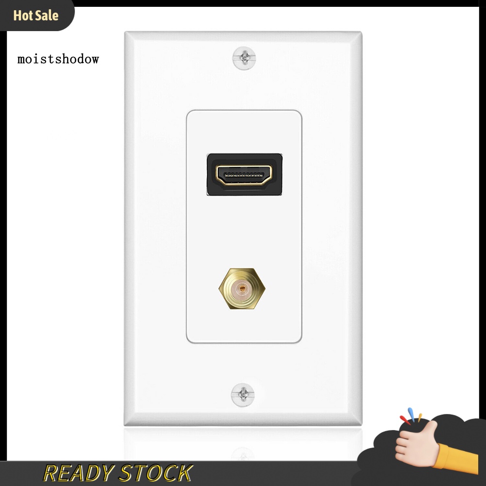 mw DOONJIEY + F Connector Wall Plate Face Cover 4K