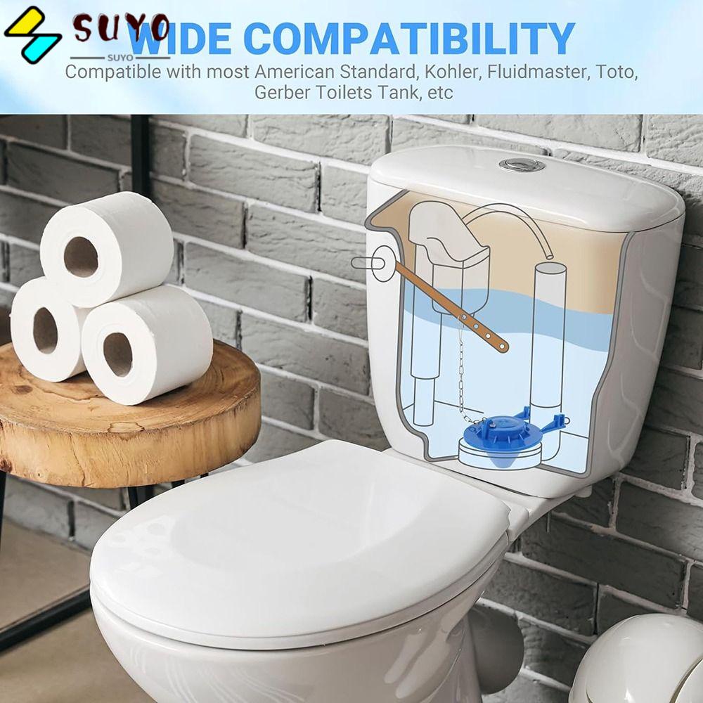 SUYO Flush Valve Flapper, Rubber Stopper Toilets Tank Water Saving