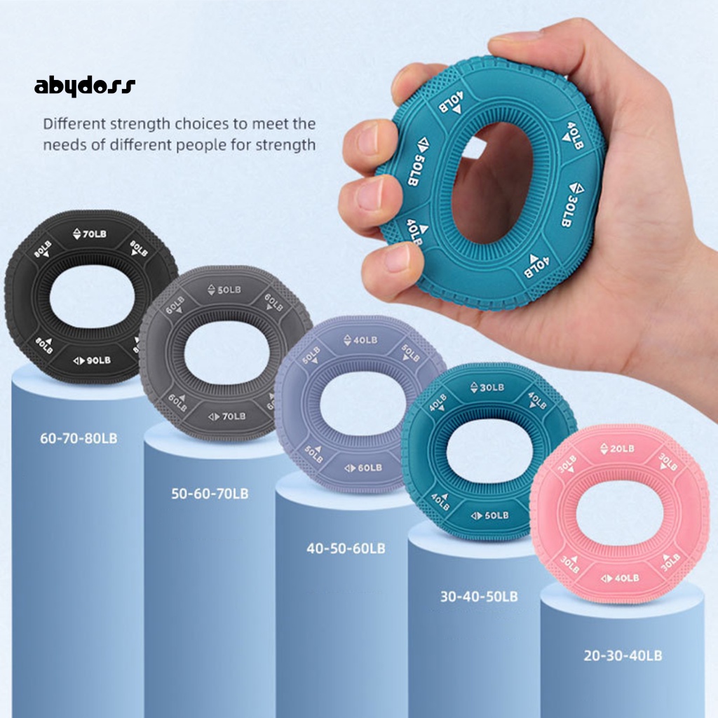 ABY Hand Exerciser for Grip Strength Hand Grip Ring Silicone Hand Grip