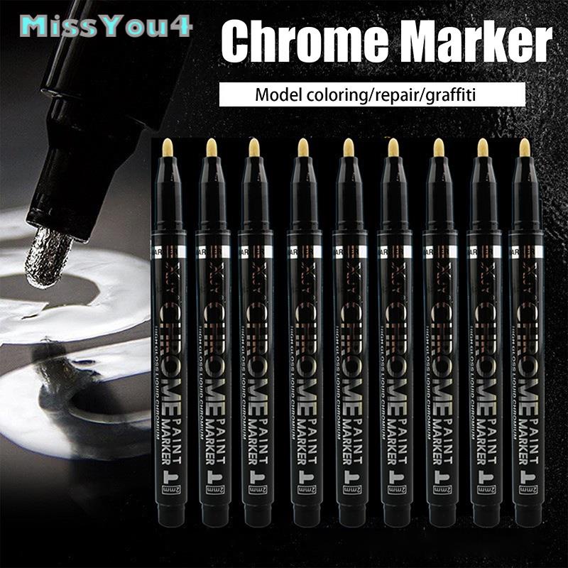 Mirror Marker Pen 2mm DIY Reflective Paint Pens Mirror Markers Chrome