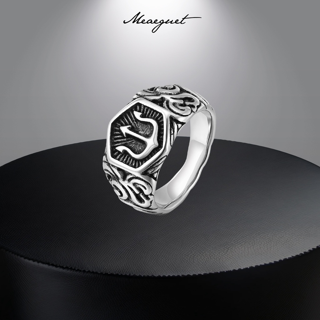 Meaeguet Norse Viking Rings for Men Stainless Steel Celtic Knot Ring ...