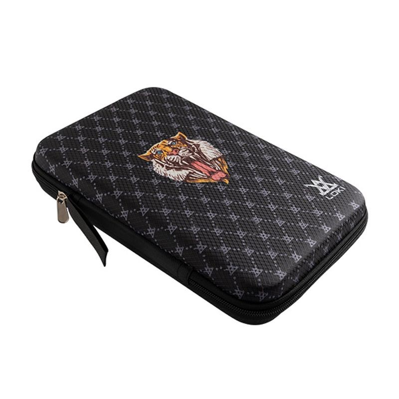 Original LOKI Tiger Table Tennis Bag Hard Cover Square Ping Pong Bat ...