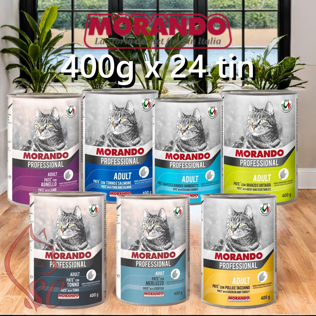 MORANDO - Makanan Kucing Basah Tin (400g x 24/Kotak) | Shopee Malaysia