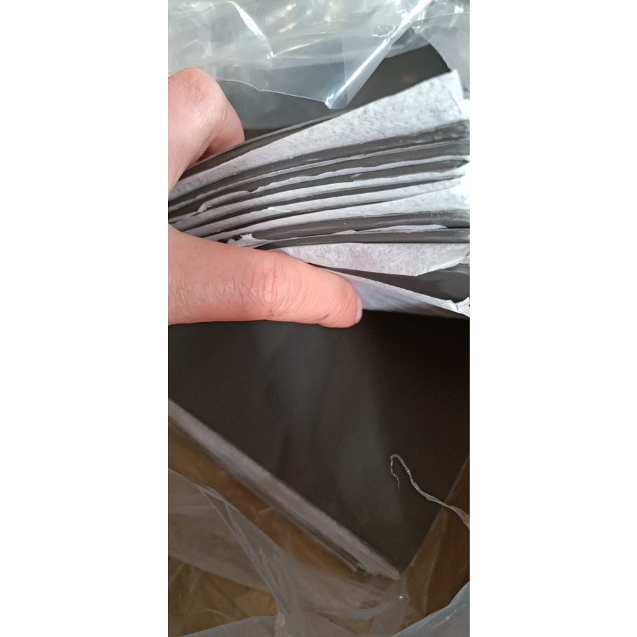Cnccheap A4 Laser Rubber Sheet For Stamps - 2.3mm Thick - Gray + Orange (2-Pack)