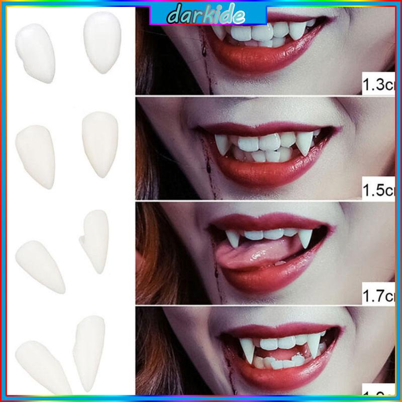 Dark Vampires Dentures Costume Outfits Vampires Teeth Retractable Fake