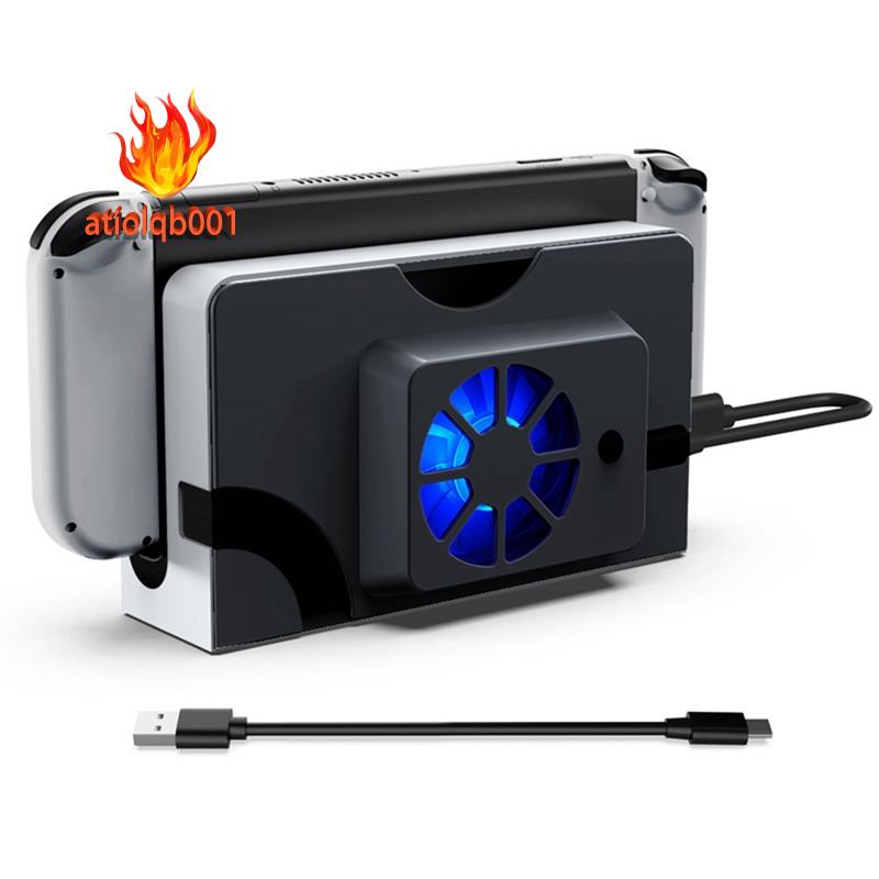For Nintendo Switch OLED External Cooler Cooling Fan Host Stand Cooling