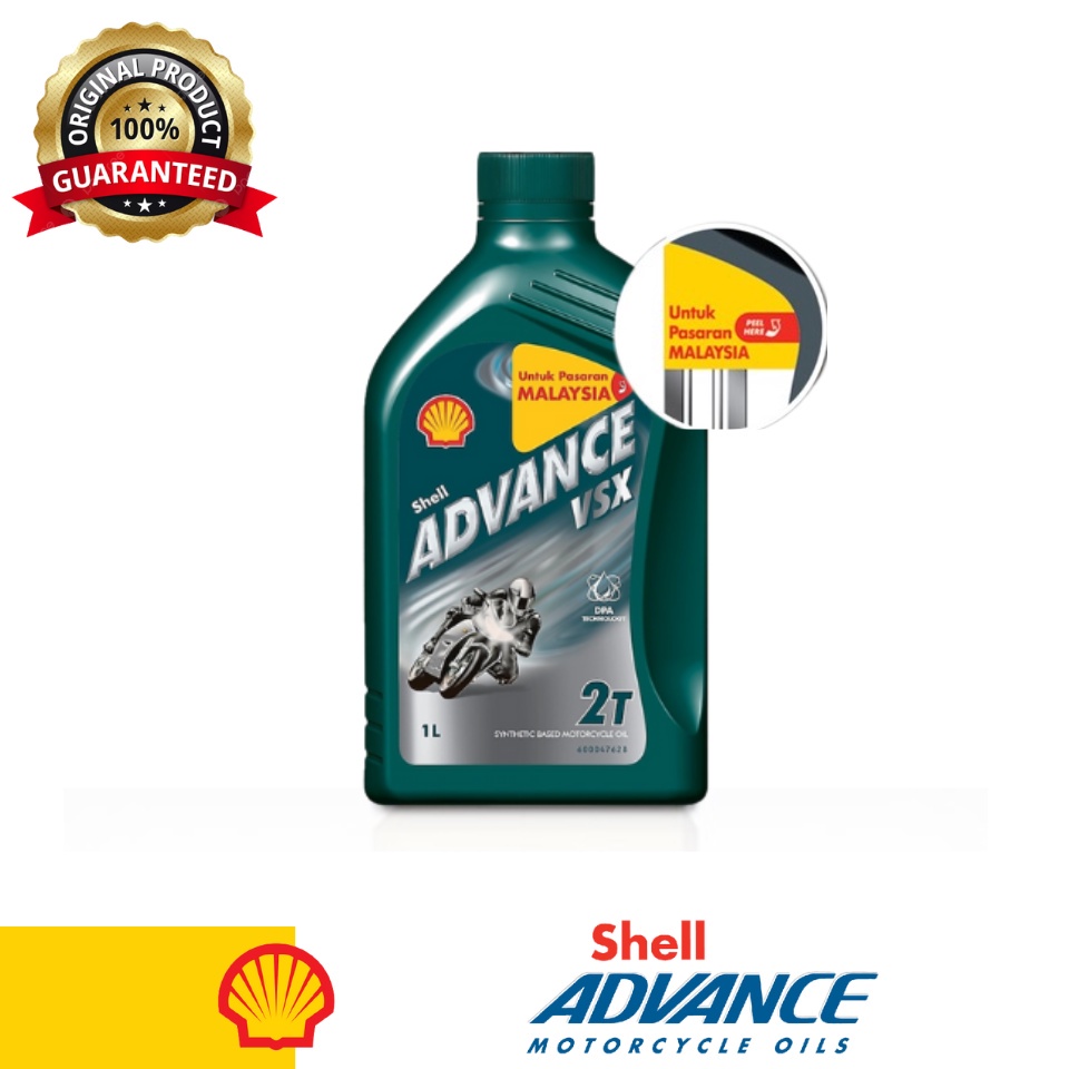 Original (Pasaran Malaysia) 550050926 Shell Advance VSX 2T (1L) Semi
