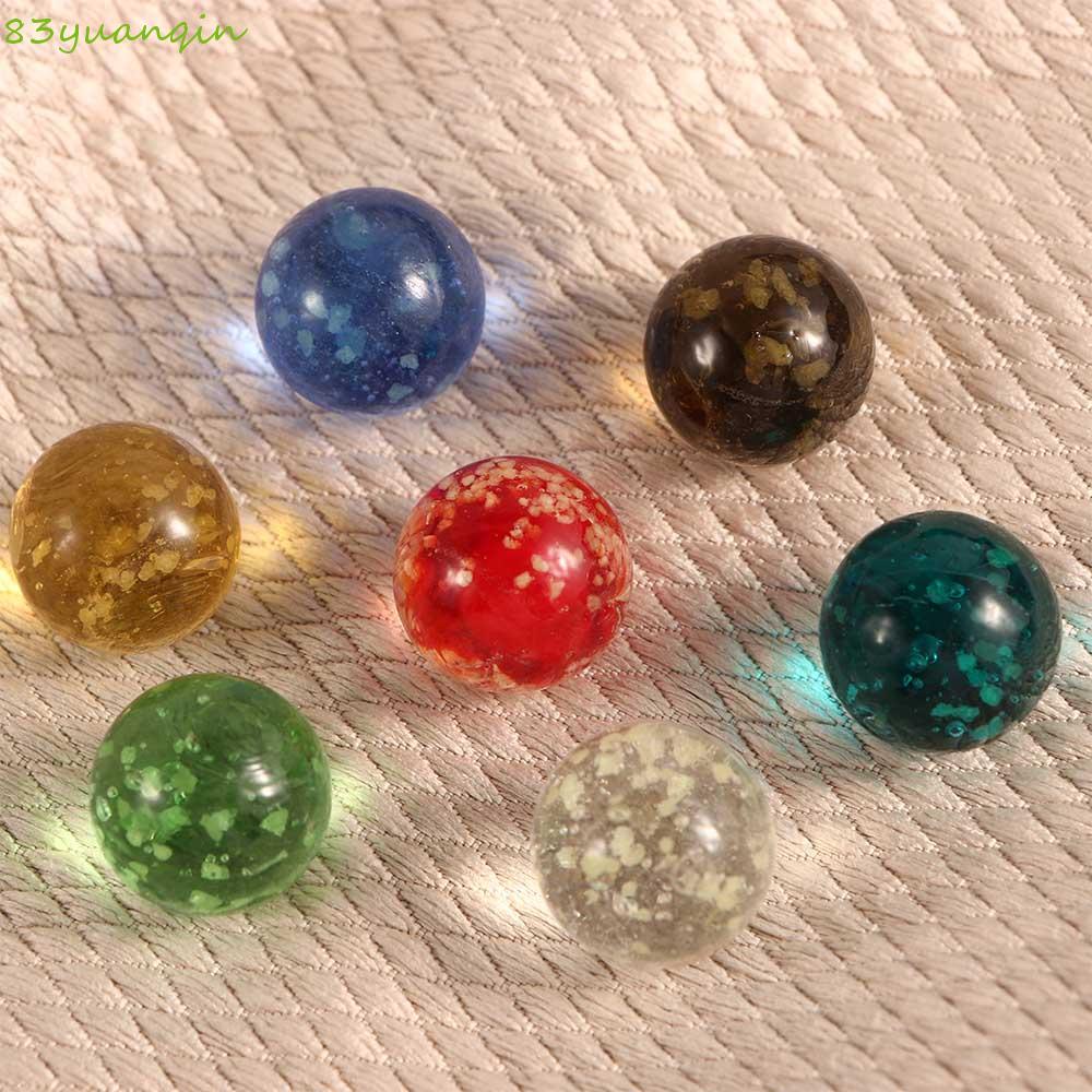 YUANQIN Glass Marbles Cream Console Game Fish TankBeads 16mm Bouncing