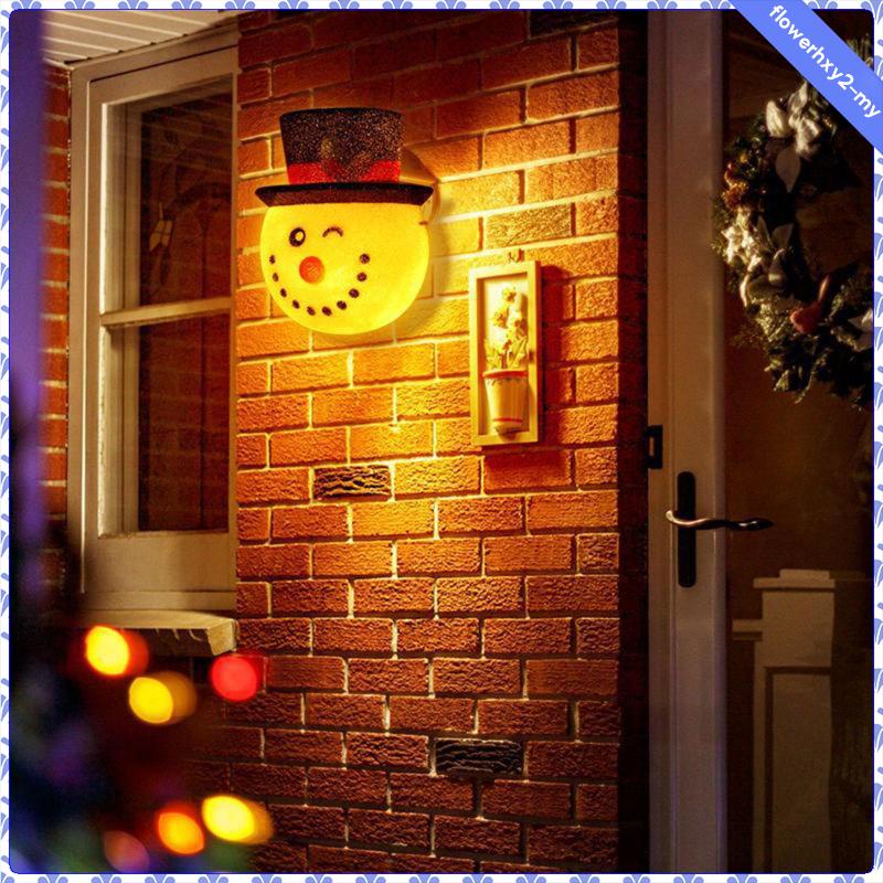[FlowerhxyaeMY] Christmas Snowman Porch Light Cover, Wall Lampshade Snowman Light Cover Lamp
