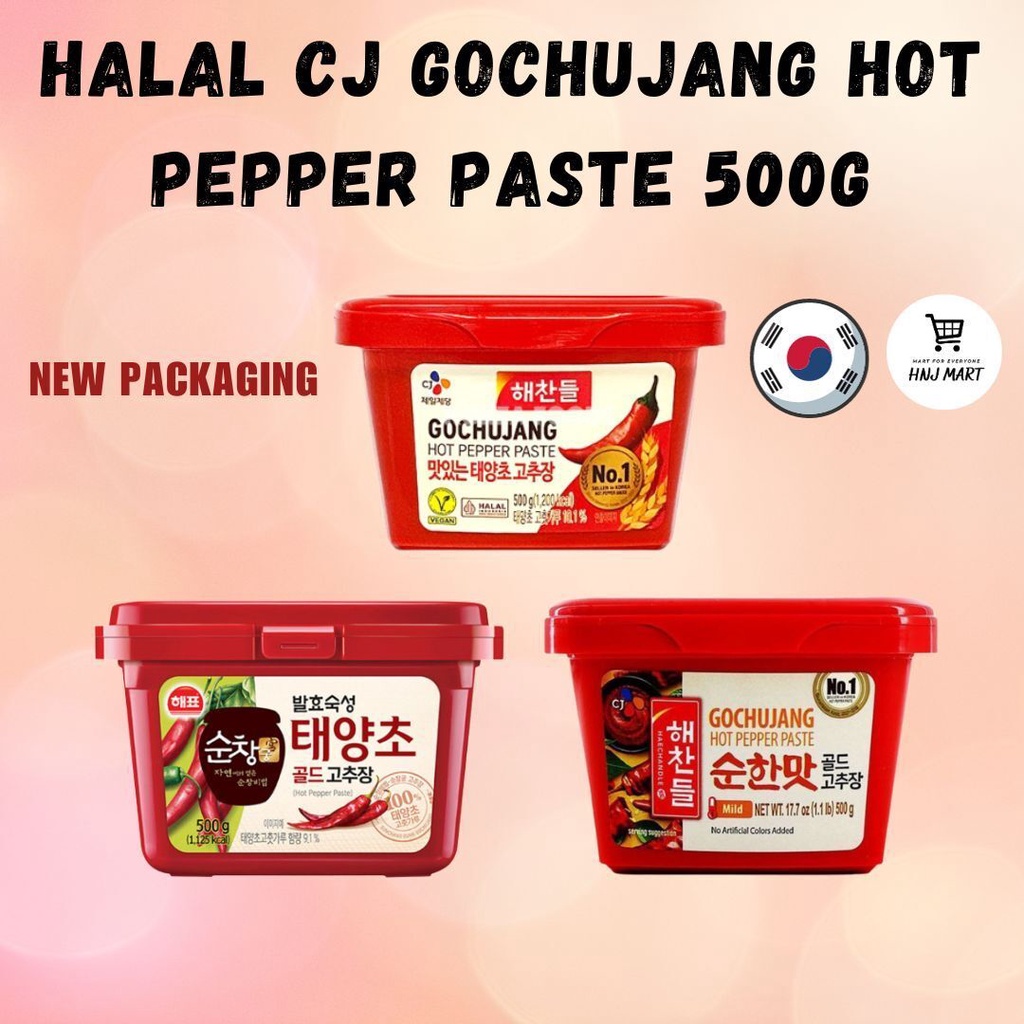 Halal CJ Gochujang Sauce 500g Halal Ssamjang Paste Korea Chili Paste
