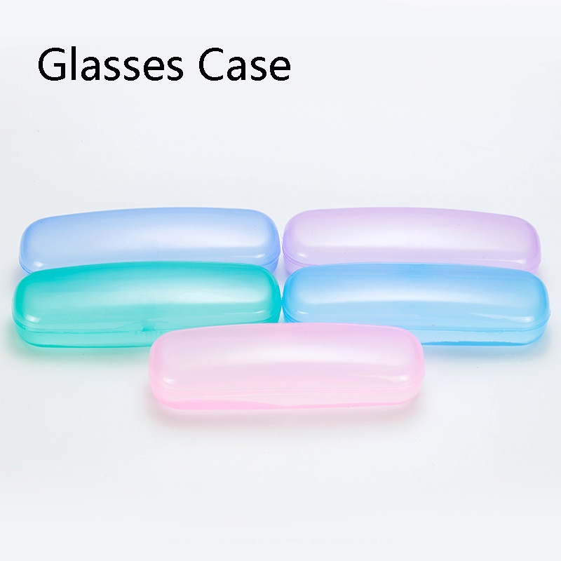 Glasses Accessories Rectangular Colorful Glasses Case Blue Plastic Box ...