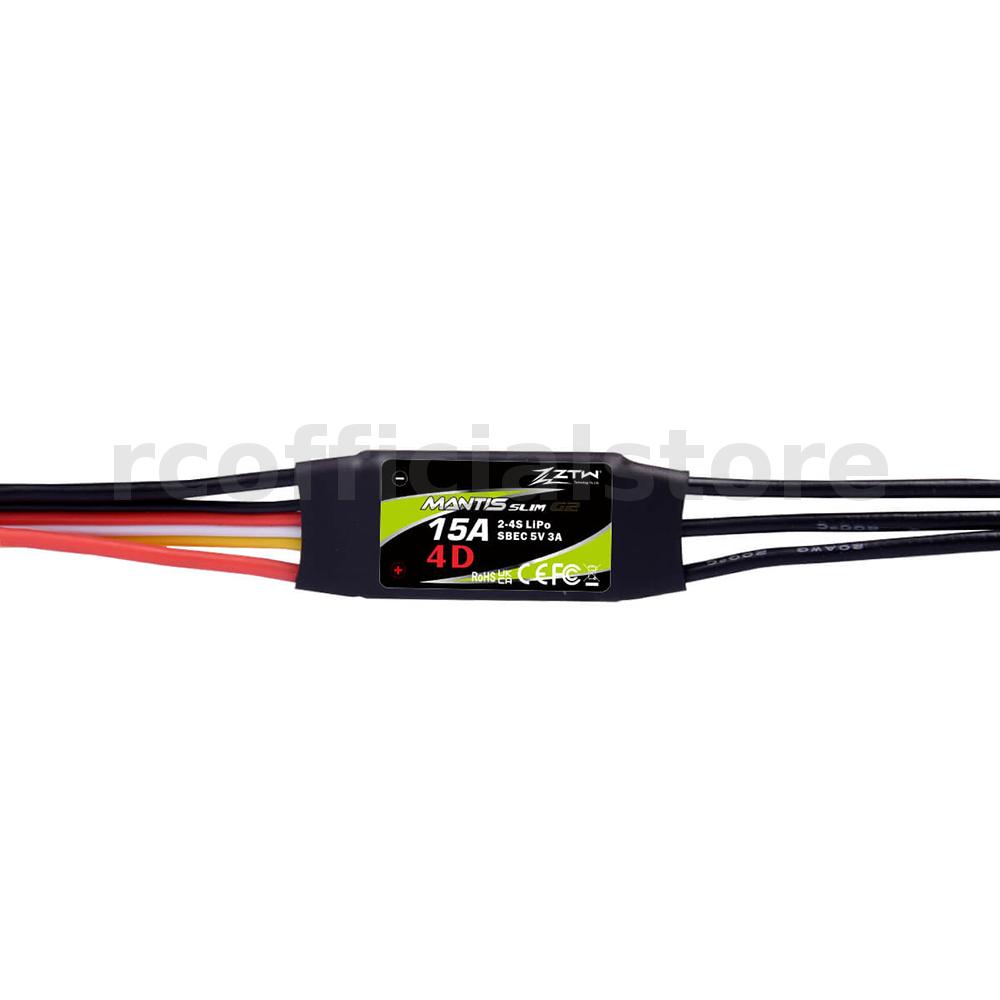 ZTW Mantis Slim 15A SBEC G2 SBEC 5V/3A G2 2-4S ESC for RC Airplane ...